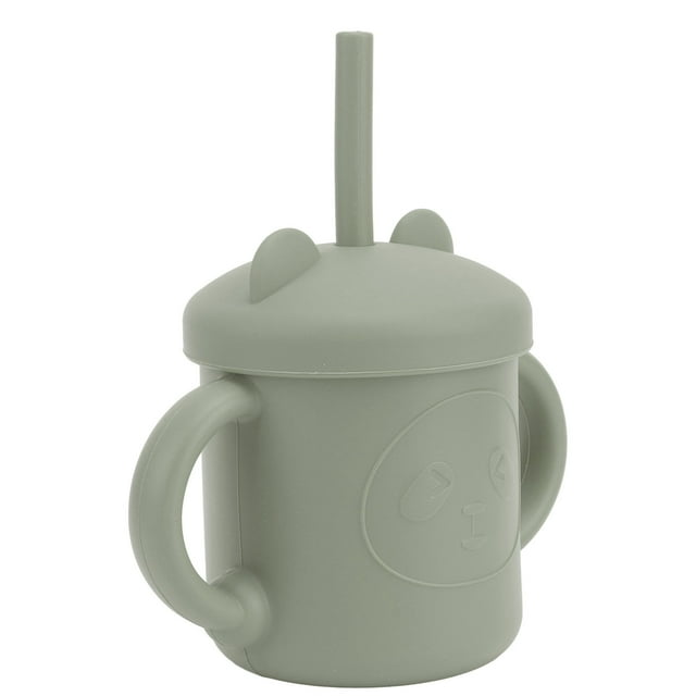Taza de entrenamiento para niños pequeños, 1 Uds. Taza de silicona para bebé con sorbete, taza de entrenamiento de silicona, valor inmejorable