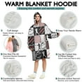 thumbnail image 5 of Baseball Patchwork Pattern Wearable Oversized Blanket,Wearable Blanket Hoodie for Adults,Cozy Hooded Blankets with Super Pockets,Super Warm Fuzzy Pullover for Women & Men, 5 of 6
