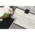 thumbnail image 3 of Rug Branch Modern Geometric Checkered Grey Black Indoor Runner Rug - 3x8, 3 of 4