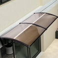 thumbnail image 6 of Costway 40''x 40'' Window Awning Door Canopy Outdoor Front Door dark brown, 6 of 9