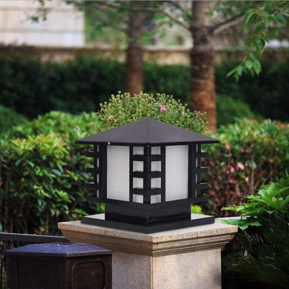 Details about   Solar Powered LED Pillar Light Outdoor Garden Yard Post Lamp Waterproof w/ Base 
