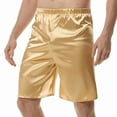 XFLWAM Mens Satin Shorts Sleepwear Satin Pajama Bottom Underwear Silk
