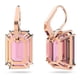 thumbnail image 4 of Pendientes Swarovski Millenia de cristal tallado en octágono rosa, 4 of 6