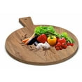 thumbnail image 2 of FRAÎCHE Holiday Mango Wood Round Serving Board, 2 of 5