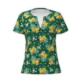 thumbnail image 3 of Naloa Tropical Fruit Print T-Shirts Short Sleeve V Neck Tees for Women Fashion Tops Trendy Lightweight Soft Casual Summer Outfits Clothes, 3 of 5