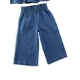 thumbnail image 5 of Kiapeise Toddler Girls Denim Clothes Summer Ruffle Sleeveless Tank + Long Jeans, 5 of 8