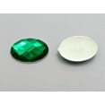 thumbnail image 4 of U8MO 100 Green Flatback Acrylic Rhinestone Oval Gems 13X18mm No Hole, 4 of 4