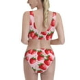 thumbnail image 5 of High Waisted Bikini Sets For Women, Strawberry Funny Swimsuits Tummy Control, Two Pieces Bathing Suit, 5 of 8