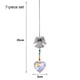 thumbnail image 2 of Atrapasueños de cristal para colgar, mariposas huecas con efectos visuales brillantes para tiendas de jardinería doméstica (varios, 7 piezas), 2 of 5