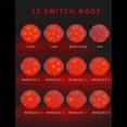 thumbnail image 2 of USB Charging Bicycle Lamp, 12 Lighting Mode Lightweight Rechargeable Bike Taillight for Night Riding, Red/White, 2 of 5