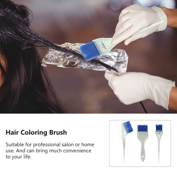 Soimiss 5Pcs Hair Dye Bowls with Tint Brushes Green Hair Easy to Use for DIY Hairdressing