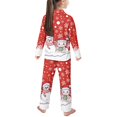 thumbnail image 2 of Yuyamidu Snowman Kids Pajamas Pants Set of 2 Axolotl Button Down Sleepwear Casual Long Sleeve Lounge Wear Red Christmas Nightwear Pjs for Boys Girls 9-10, 2 of 7
