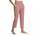 thumbnail image 3 of Mother's Day Gifts! QATAINLAV Dress Pants for Women High Waisted Office Business Casual Slacks Straight Leg Side Slits Work Trousers with Pockets Pink S, 3 of 7