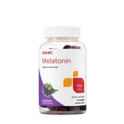 GNC Melatonin Gummies 5 mg - Blackberry | Supports Restful Sleep | 120 Gummies