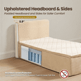 thumbnail image 6 of XIZZI Queen Size Cloud Bed,2-in-1 Bed Integrated Bed Frame and Mattress, Compressed Platform Bed with Breathable and Noise-Free Mattress for Deep Sleep, No Assembly Beige, 6 of 9