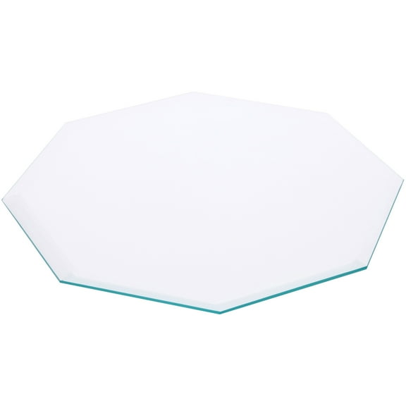 Plymor 10" Octagon, 5mm Thick Beveled Clear Glass
