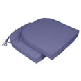 thumbnail image 2 of Vargottam Indoor/Outdoor Chair Cushions Patio Seat Cushions(Rounded Back)16x18 Inch with Ties for Patio Furniture Chairs Home Garden Decoration, Set of 2|Purple, 2 of 7