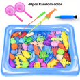 thumbnail image 1 of 40pcs/set Magnetic Fishing Toy With Inflatable Pool For Kids, Party Model, Play Fishing Games, Summer Outdoor Toys For Baby, 1 of 4