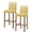Yellow, variant on Orange Yellow Ombre Bar Stool Covers Set of 2, Modern Abstract Art Gradient Aesthetics Stretch Washable Bar Chair Covers with Backs, Removable Pub Counter Chair Cover for Kitchen Dining Room Cafe