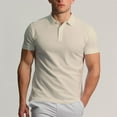thumbnail image 2 of Men's Luxury Elastic Silk Antibacterial Business Polo Shirt, 2 of 23