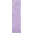 thumbnail image 2 of SAFAVIEH August Carlene Solid Plush Shag Runner Rug, Lilac, 2'3" x 12' - Modern Design, Lilac, Non-Shedding & Easy Cleaning, Ultra Plush Thick Pile, Ideal for Living Room, Bedroom, Entryway, 2 of 9