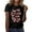 Black, variant on Womens Valentine'S Day Tops Round Neck | Letter Print Tee for Comfort & Style Petite Tops for Women,Beige,3XL