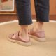 thumbnail image 5 of Sandalias planas de fondo suave, zapatos transpirables de estilo romano para playa, sandalias informales con una correa para mujer, 5 of 6