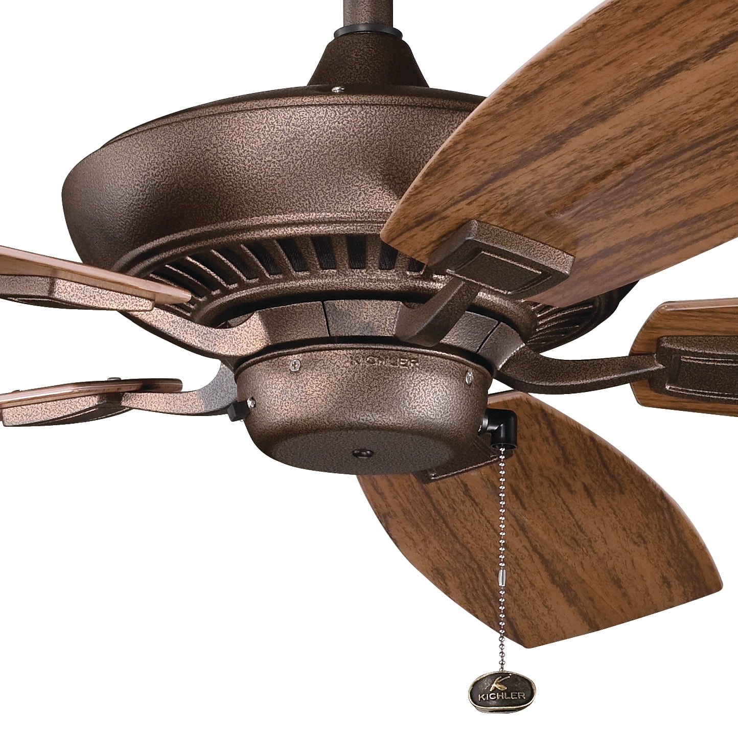 Kichler Canfield Patio 52″ Weathered Copper Outdoor Ceiling Fan with Pull Chain Sansujyuku sansujyuku.com
