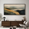 thumbnail image 4 of Large Framed Canvas Wall Art Abstract Mountains Landscape Print for Living Room Decoration - 60"x30" Black Framed, 4 of 8