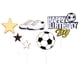 thumbnail image 1 of 18 adornos para tartas de fútbol para niños, decoración para tartas de cumpleaños, recuerdos de fiesta, 1 of 5