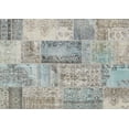 thumbnail image 1 of Ahgly Company Indoor Rectangle Contemporary Sage Green Patchwork Area Rugs, 5' x 8', 1 of 6