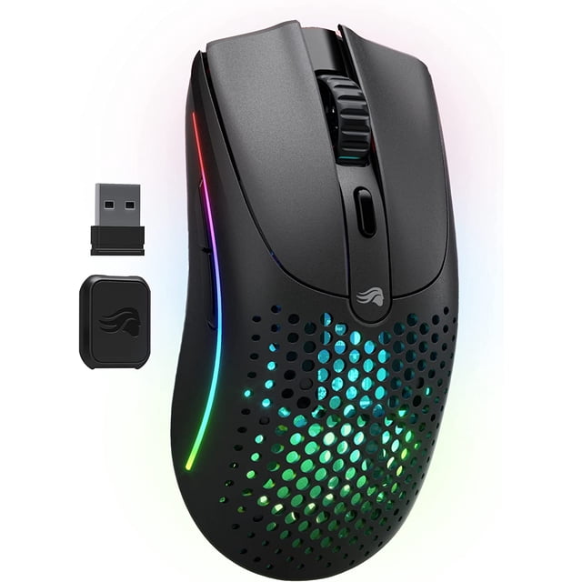 Glorious Mouse inalámbrico RGB Model O2, sensor BAMF 2 Negro mate (Renovado)