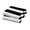Black White-35x70, variant on Aqua White 35x70 Oversized Cabana Stripe Cotton Velour Beach Towel 2 Pack