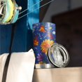 thumbnail image 3 of 20 Oz Pioneer Flower Coffee Tumbler Double Wall Insulated Stainless Steel Water Bottle | Metal Reusable Thermoses Flask with Cup Cap | Leak & Sweat Proof with Anti-Dust Lid, 3 of 7