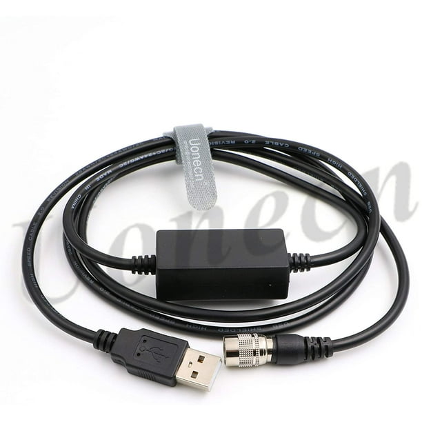 Cavo Dati USB A Hirose 6 Pin Per Stazioni Totali Topcon E Sokkia | Lunghezza 1,2 M Con Driver CD