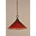 thumbnail image 3 of Toltec Lighting 10-DG-716 Chain Hung Pendant Shown In Dark Granite Finish With 16 Raspberry Crystal Glass, 3 of 3