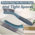 thumbnail image 6 of PHYEX 2 Packs Small Brushes for Cleaning, Stiff Bristle Grout Scrub Brushes for Kitchen, Bathroom, and Tile Floors, Ideal for Gaps, Crevices, and Window Tracks, 6 of 7