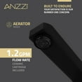 thumbnail image 3 of ANZZI 2-Handle 3-Hole 8 in. Widespread Bathroom Faucet With Pop-up Drain in Matte Black, 3 of 8