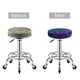 thumbnail image 5 of Balery Purple and Green Glitter Fundas de asiento para taburete de bar redondo de tela de terciopelo ajustables que protegen de arañazos y manchas para sillas de 14 a 17 pulgadas.-12 inch, 5 of 7