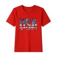 thumbnail image 3 of Jinhomg Kids 4th of July Shirt 2025 Trendy USA Flag Patriotic Tees Boys Girls Comfy Short Sleeve Cotton T-Shirts Casual Holiday Tops Red 14 Years, 3 of 6