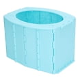 thumbnail image 1 of Orinal De Viaje Plegable Para Bebé, Higiene Estable, Asiento De Inodoro De Viaje Para Niños Pequeños, Almacenamiento Fácil Azul Para Exteriores, 1 of 7
