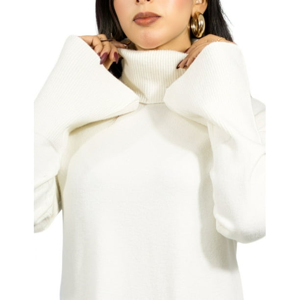 Suéter cuello tortuga para mujer hotsell