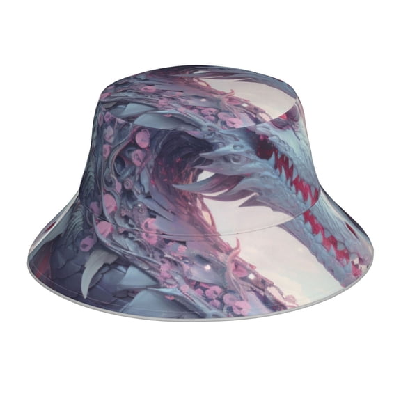 Rocae Dragon1 for reflective Bucket Hat for Men Women Summer Beach Travel Summer Cap