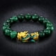 thumbnail image 5 of 2 paquetes de Feng Shui Obsidian Gold Bracelet Jewelry Atrae y Salvador pulsera de moda para mujeres hombres, 5 of 10