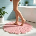 thumbnail image 6 of Antqov Bathroom Rugs 24x24" Cute Non-slip Flower Bath Mat Water Absorption Washable Bath Rug for Home Bathroom Floor, 6 of 6