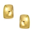 thumbnail image 2 of Bling Jewelry Womens Simple Shrimp Style Half Hoop Clip On Earrings Non Pierced Silver Gold Plated, 2 of 5