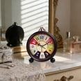 thumbnail image 7 of Luoshdecor Vintage Analog Alarm Clock,5.3 in Small Silent Desk Clock,Battery Operated for Table, Shelf ,Bedroom,Indoor Decor, 7 of 7