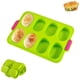 thumbnail image 1 of Mini bandeja para hornear, 8 rejillas de silicona para hornear, bandeja crujiente para pan, molde para hornear pan perforado de silicona antiadherente, bandeja para pan 34,5 x 23,8 cm, 1 of 5