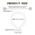 thumbnail image 4 of 4/6 Pcs Strong Magnetic Curtain Tiebacks Decorative Rope Holdback, Modern Style Decorative Window Curtain Tiebacks Clips for Drapes - Best for Your Home Decor, 4 of 7
