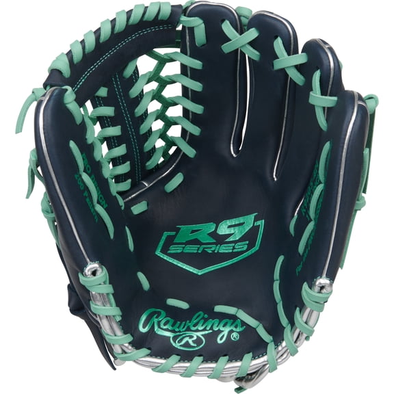 Rawlings R9 11.75-Inch Infield Glove | 200 Pattern | RHT/LHT | Navy/Mint